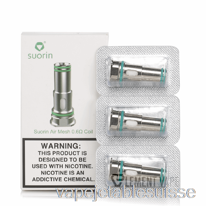 Vape Suisse Suorin Air Mod Bobines De Remplacement Bobines De Maille 0,6ohm